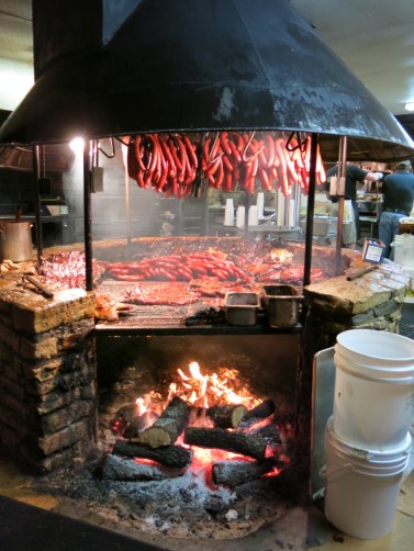 The Salt Lick allows customers to bring in their own beer and wine. Why? Who knows. Texas liquor laws differ by county, and even place within a county. Some are dry, some wet, and some fall in between. Dripping Springs, in Hays county (location of the Salt Lick) allows selling/drinking alcohol (according to the Texas liquor commission's list from Nov. 2013), but who knows. This is so confusing that you should give yourself a point for any damn answer.