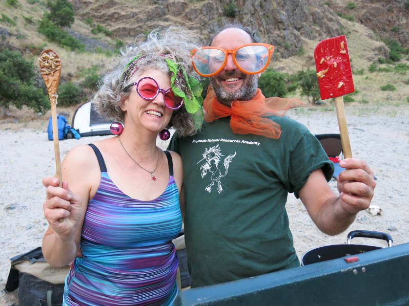 Susie and Marty prepare their signature risotto.