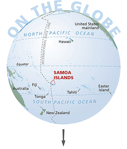 samoa-globe