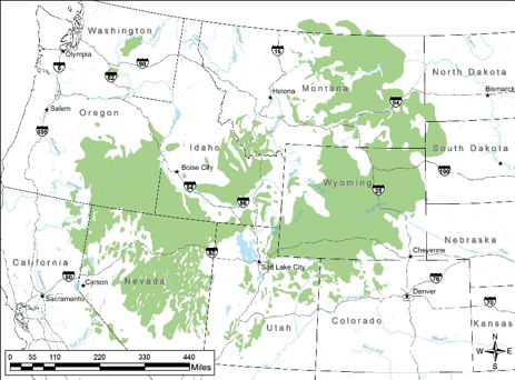 Sage grouse map