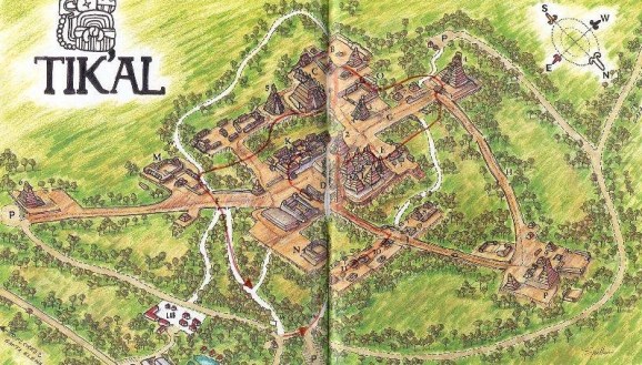 Tikal map
